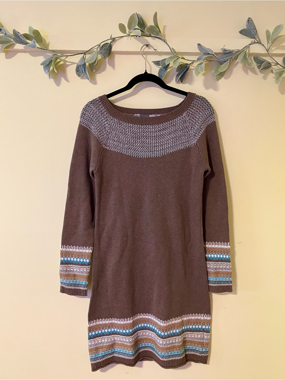 Athleta Fair Isle Knit Dress